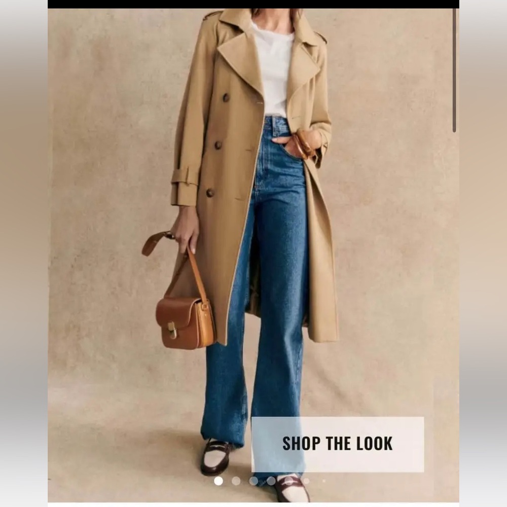 Sezane Scott Trench Coat, Size 36